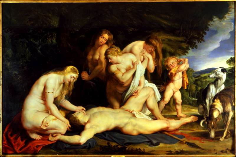 The Death of Adonis (with Venus, Cupid, and the Three Graces)